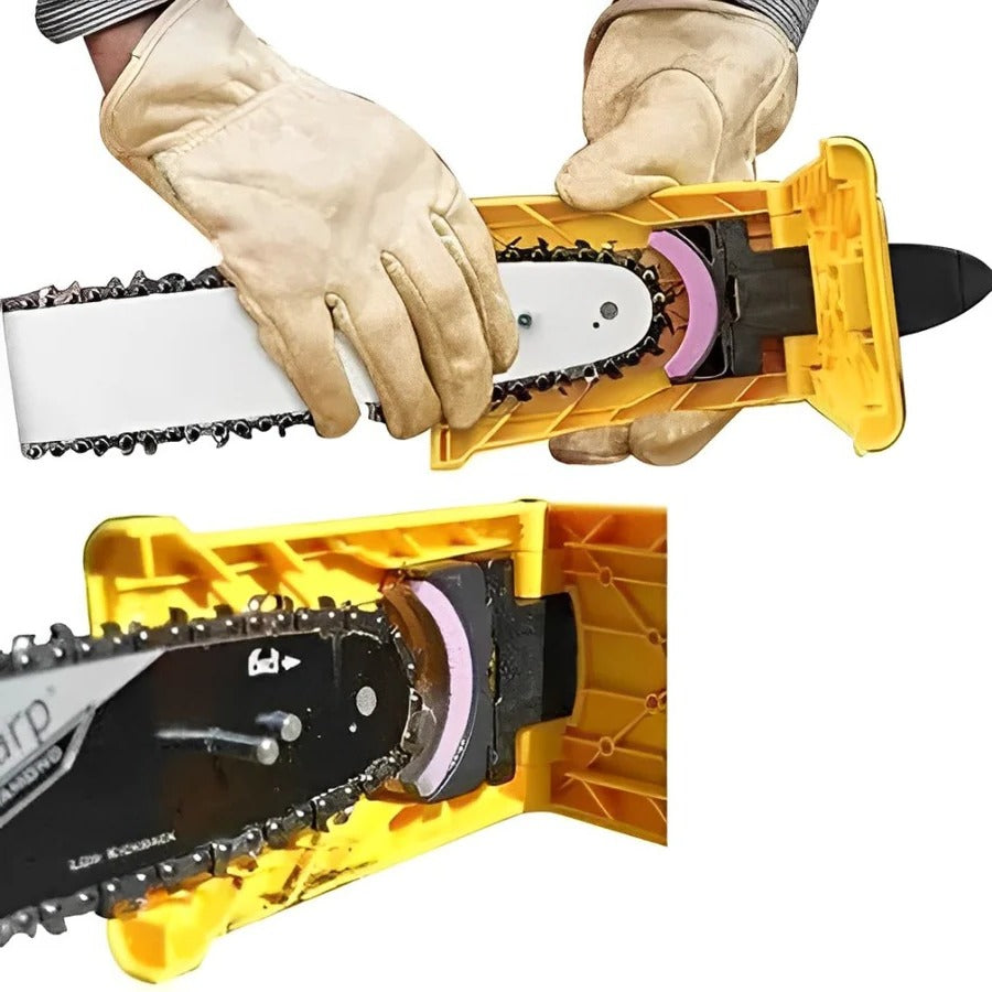 Portable Chainsaw Chain Sharpener with Adjustable Mounting for 14-20in Bars