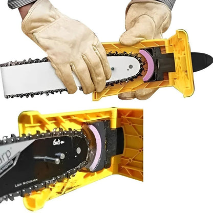 Portable Chainsaw Chain Sharpener with Adjustable Mounting for 14-20in Bars