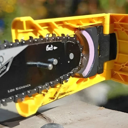 Portable Chainsaw Chain Sharpener with Adjustable Mounting for 14-20in Bars