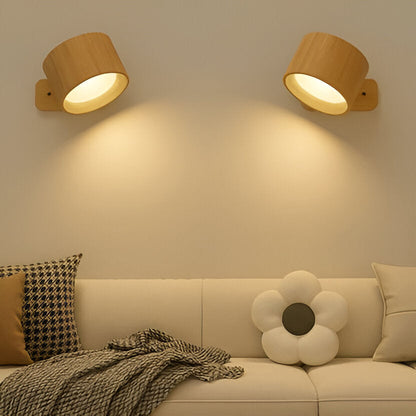 Adjustable Wall Light with Magnetic Rotation and Dimmable LED, 3 Color Temperatures