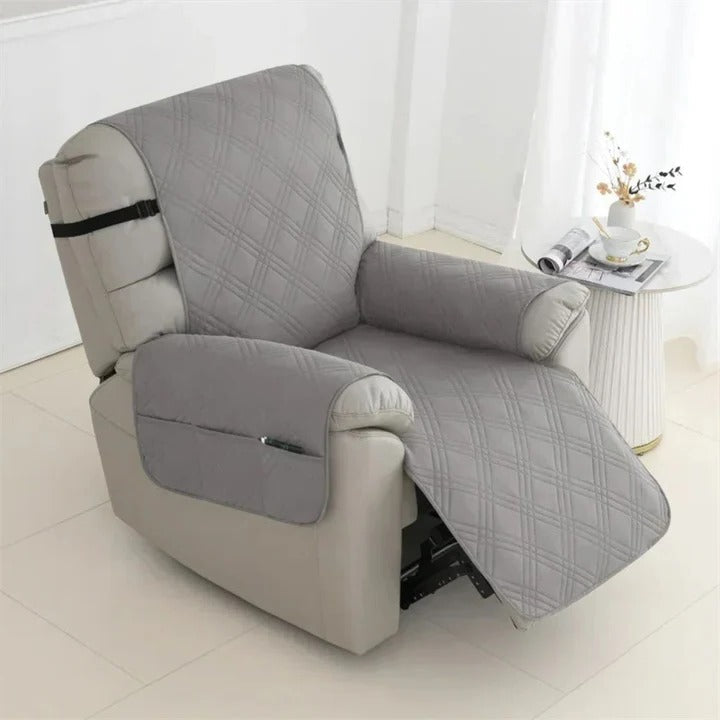Quilted Recliner Cover with Waterproof Protection and Machine Washable Design