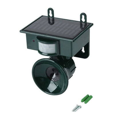 Solar-Powered Motion Sensor Bird Repeller with Adjustable Sound and Infrared Detection