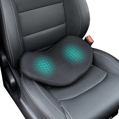 Memory Foam Car Seat Cushion with 3.5 Inch Lift Height and Breathable Cover, Removable for Washing