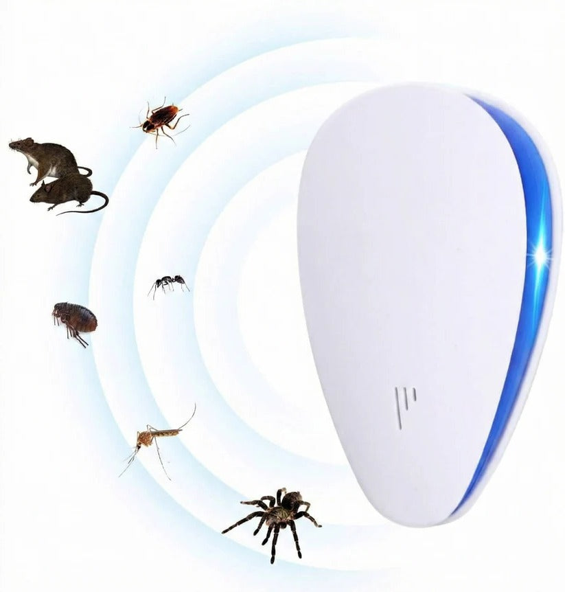 Ultrasonic Pest Deterrent with Dual Microchip Technology for 1,600 Sq Ft Coverage