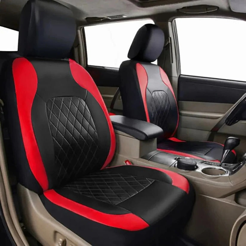 Waterproof PU Leather Seat Covers with 5mm Padding and UV Protection for Cars, SUVs, Trucks