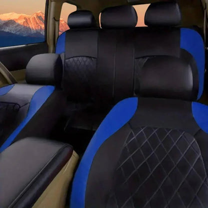 Waterproof PU Leather Seat Covers with 5mm Padding and UV Protection for Cars, SUVs, Trucks