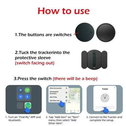 Compact Vehicle Tracker with App Location Updates and Magnetic Mount