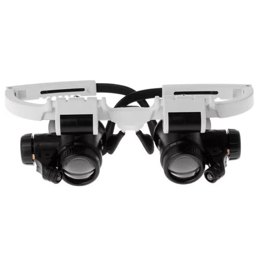 Magnifying Glasses with Dual LED Lights and Interchangeable Lenses, 8x 15x 23x