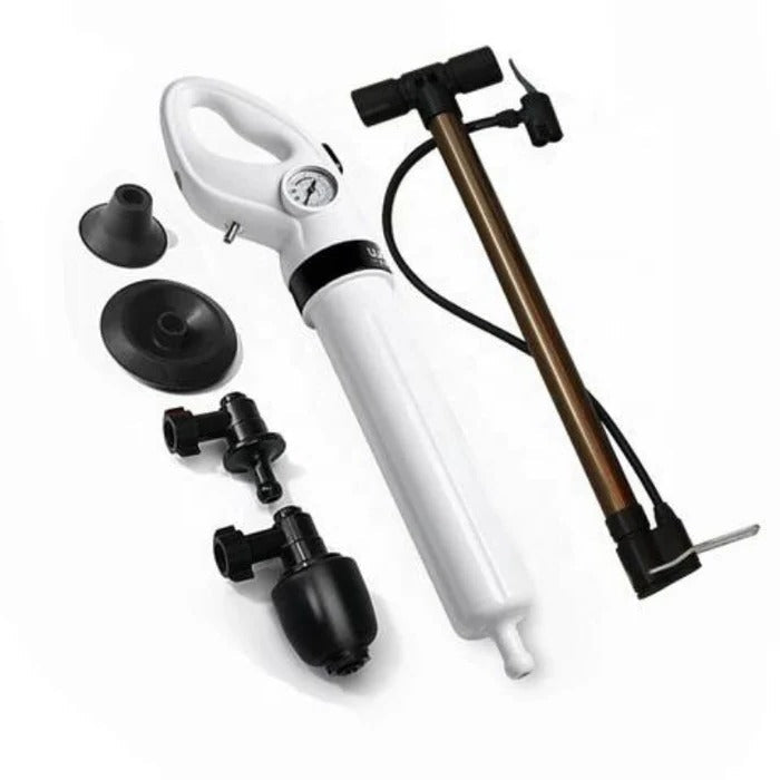 Air Pressure Drain Cleaner with Manual Pump and Compact Handheld Design
