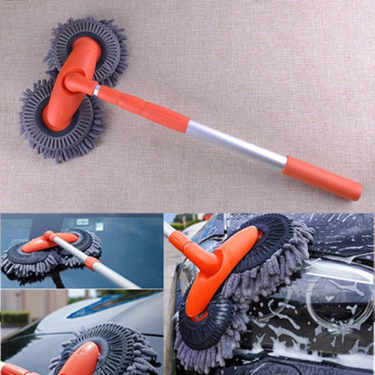 Rotating Head Car Wash Brush with Extended Detachable Handle