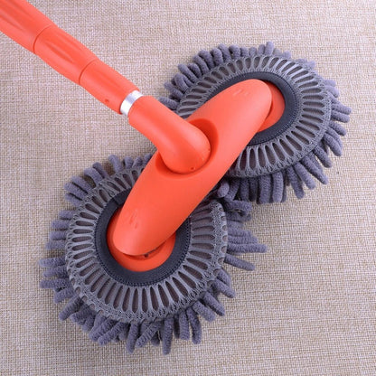 Rotating Head Car Wash Brush with Extended Detachable Handle