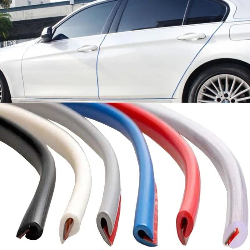 U-Shaped Car Door Edge Guard Strip with Heat Activation, 16.4 Feet