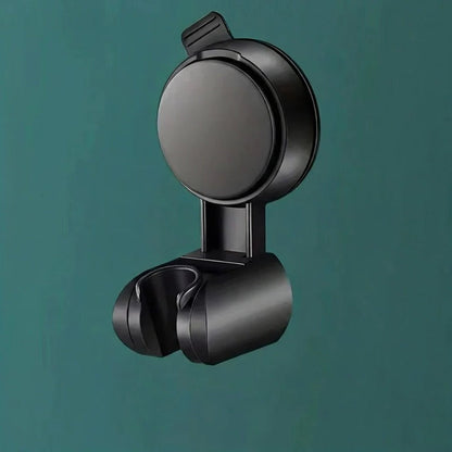 Suction Cup Shower Head Holder with 360-Degree Rotation and Adjustable Height