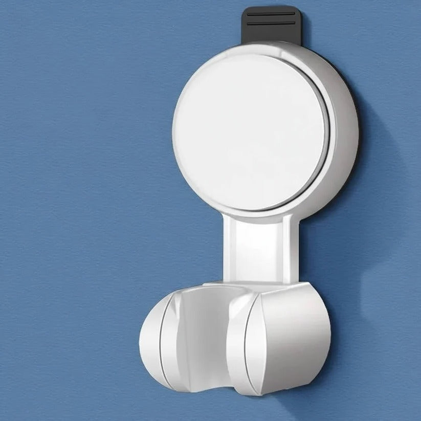 Suction Cup Shower Head Holder with 360-Degree Rotation and Adjustable Height