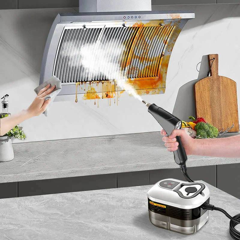 Portable Steam Cleaner with 6 Adjustable Settings and 5 Brush Attachments