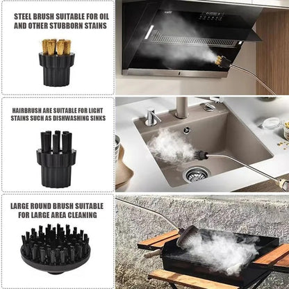 Portable Steam Cleaner with 6 Adjustable Settings and 5 Brush Attachments