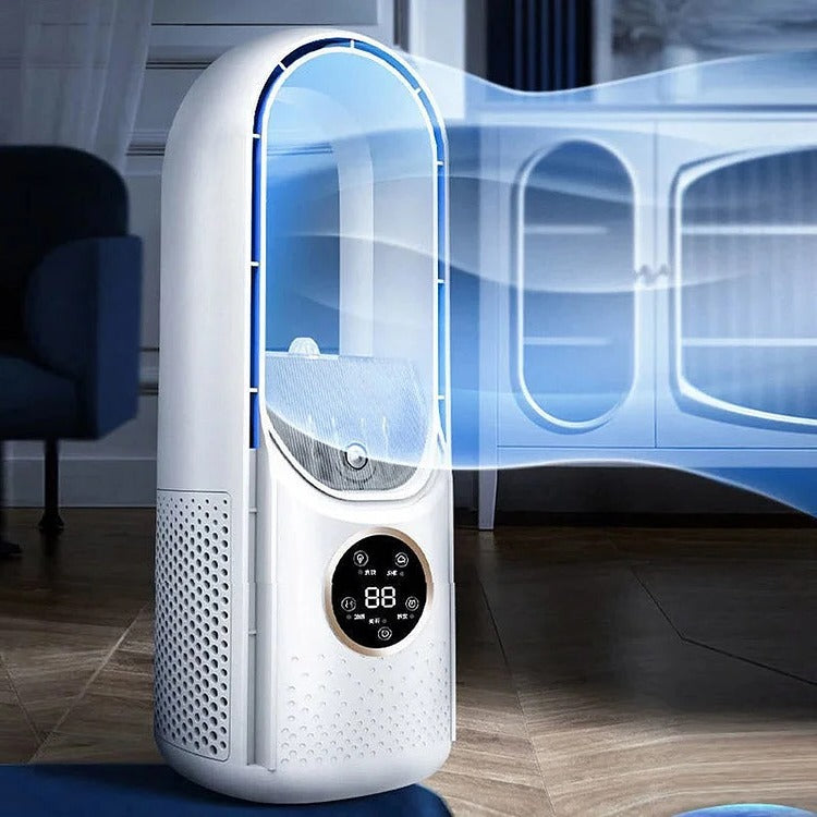 Portable Evaporative Air Cooler with USB Power and Six-Speed Fan for Personal Spaces