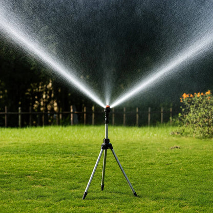 Telescoping Garden Sprinkler with Tripod Stand for Yard Watering