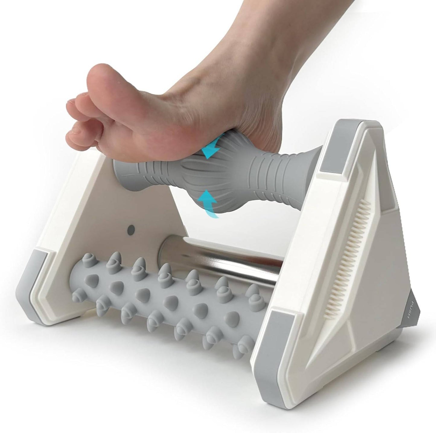 Manual Foot Massager Roller with Ice Pack and Textured Ball Zones