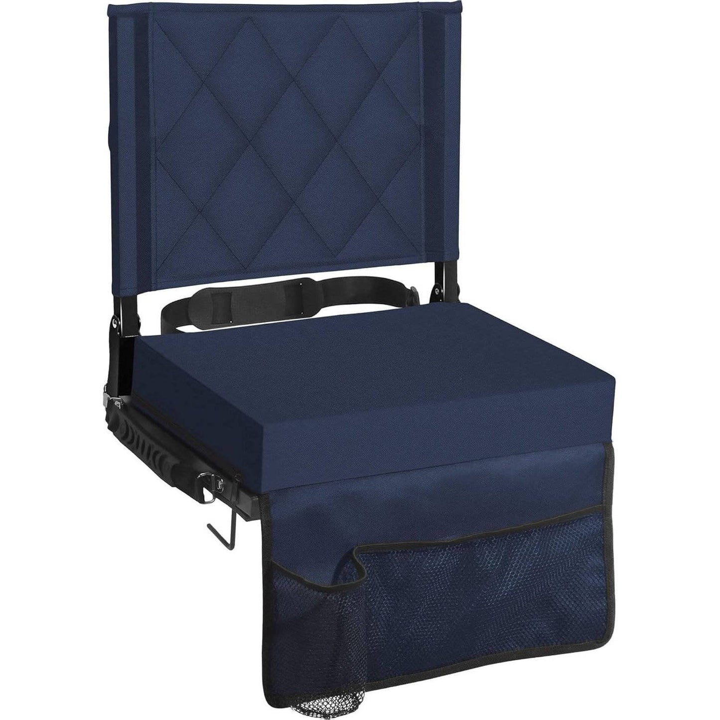 Stadium Seats for Bleachers with Back Support and Wide Cushion, Portable Folding Padded Stadium Chair with Shoulder Strap