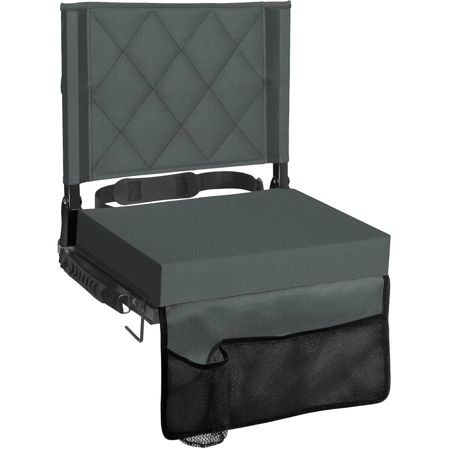 Stadium Seats for Bleachers with Back Support and Wide Cushion, Portable Folding Padded Stadium Chair with Shoulder Strap