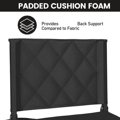 Stadium Seats for Bleachers with Back Support and Wide Cushion, Portable Folding Padded Stadium Chair with Shoulder Strap