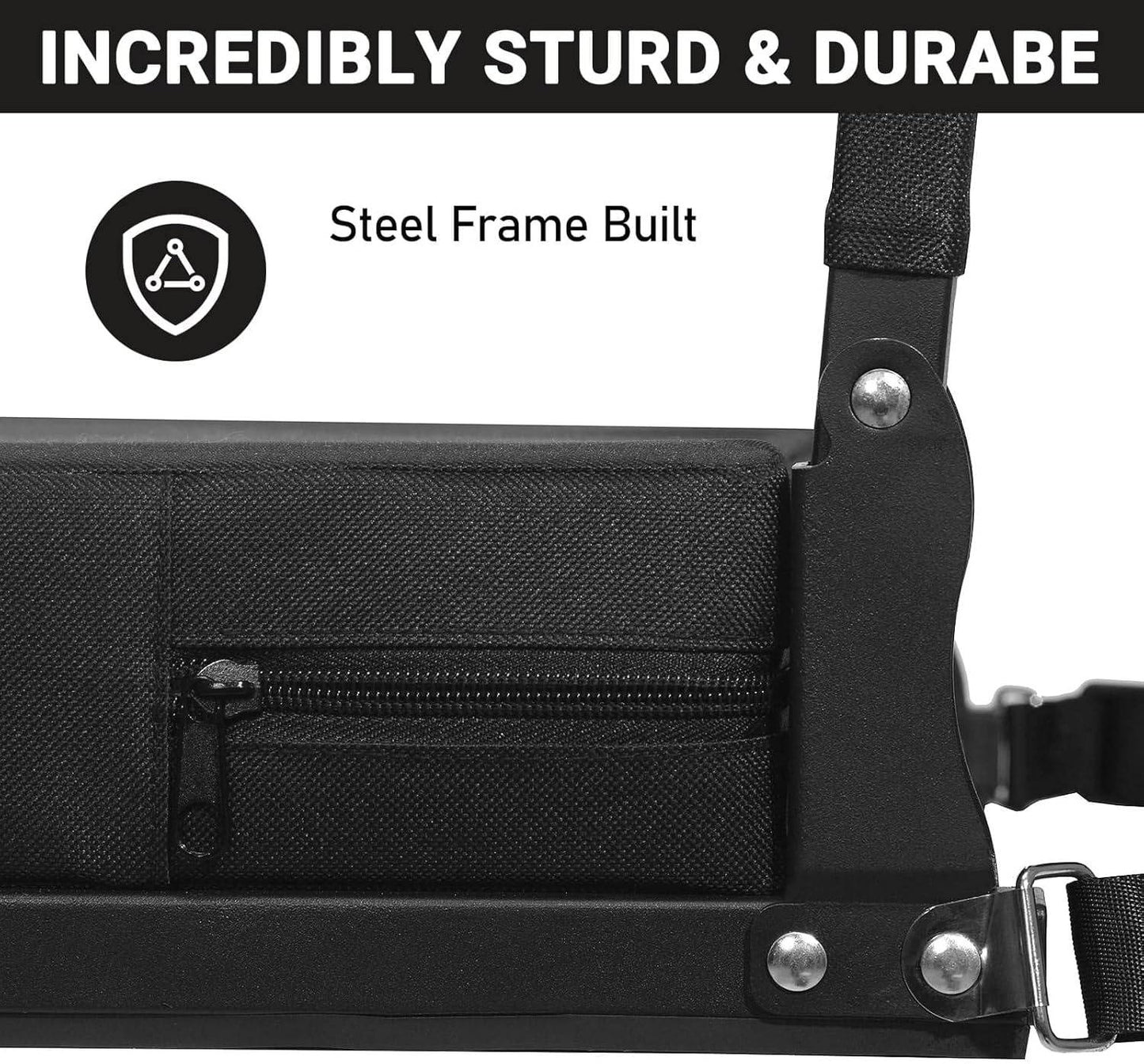 Stadium Seats for Bleachers with Back Support and Wide Cushion, Portable Folding Padded Stadium Chair with Shoulder Strap