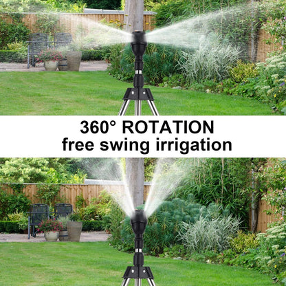 Telescoping Garden Sprinkler with Tripod Stand for Yard Watering