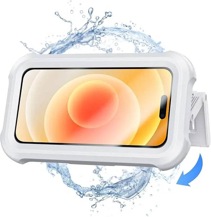 Waterproof Phone Holder with 480° Rotation and Touchscreen Access for Smartphones Up to 6.8"