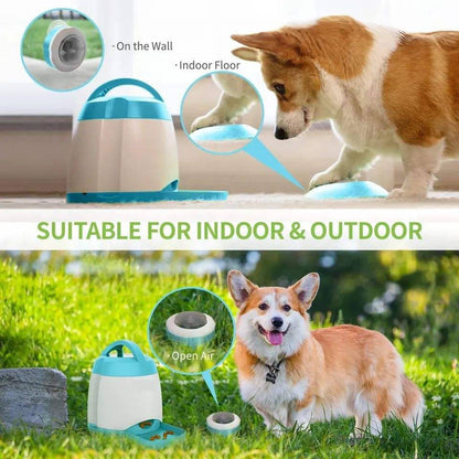 Automatic Dog Treat Dispenser, Remote Control Interactive Dog Feeder and Puzzle Toy