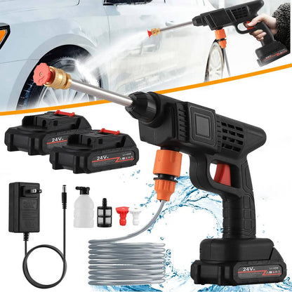Portable Cordless Pressure Washer 380 PSI for Cars and Outdoor Use