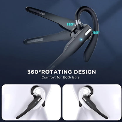 Wireless Headset with Dual Microphone Noise Reduction and Dual Device Pairing, 25-Hour Battery