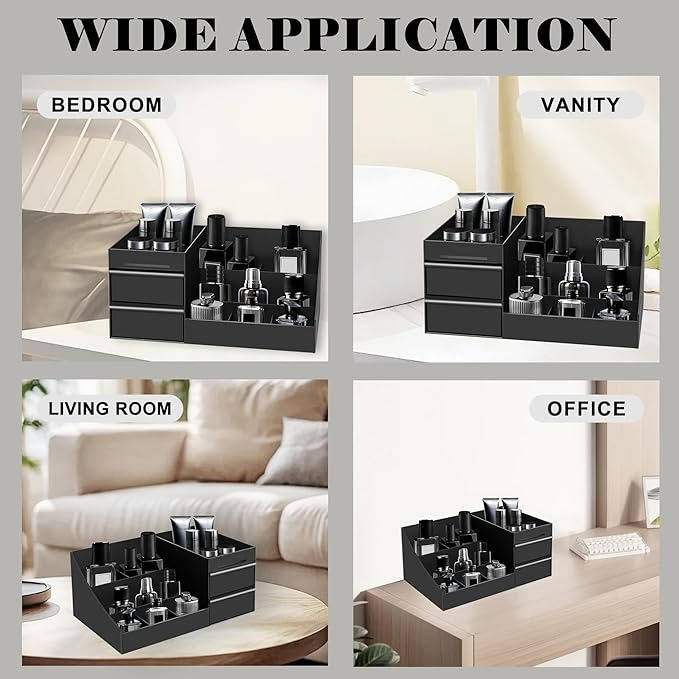 Mens Cologne Organizer Stand, Perfume Display Shelf Dresser Organizer for Bathroom Bedroom
