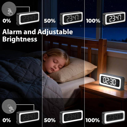 Clock Camera 2K, Dual-Band WiFi Indoor Security Camera with Motion Detection & Night Vision
