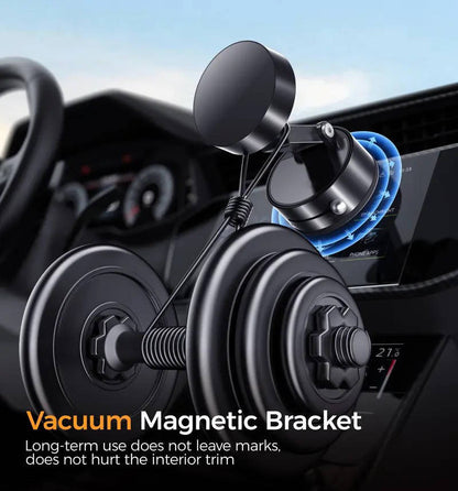 Foldable Magnetic Phone Holder with 360 Rotation and Vacuum Mount for Car Home Travel