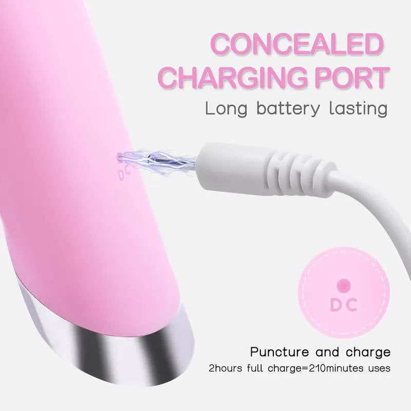 USB Rechargeable Facial Brush with Silicone Bristles and Charging Stand