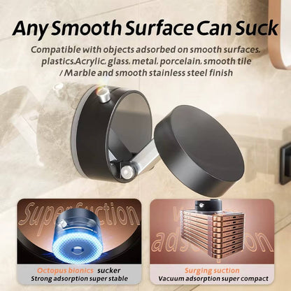 Foldable Magnetic Phone Holder with 360 Rotation and Vacuum Mount for Car Home Travel