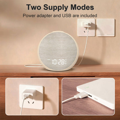 Sunrise Alarm Clock with Wake Light Bluetooth Speaker and Sounds