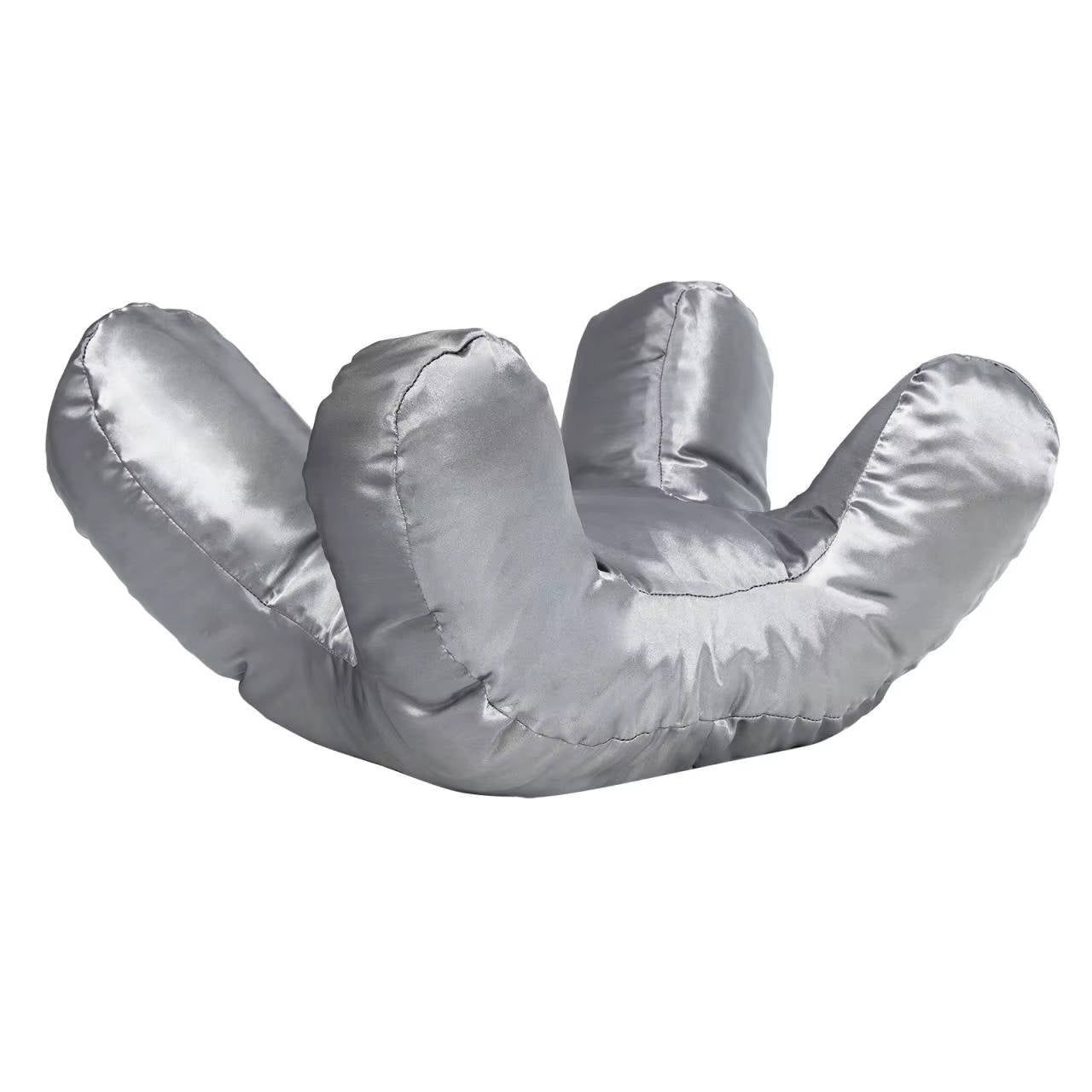 Memory Foam Beauty Pillow with Silk Satin Cover and Neck Support