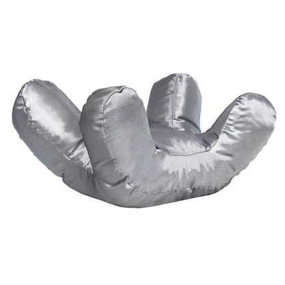 Memory Foam Beauty Pillow with Silk Satin Cover and Neck Support
