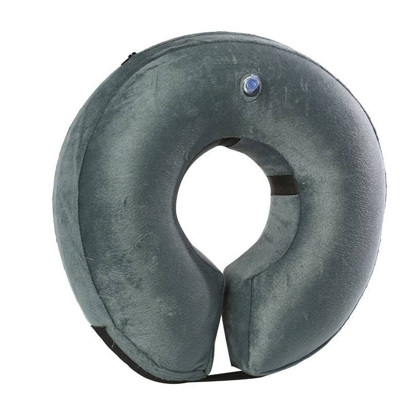 Dog Recovery Donut Collar with Adjustable Strap and Washable Cover