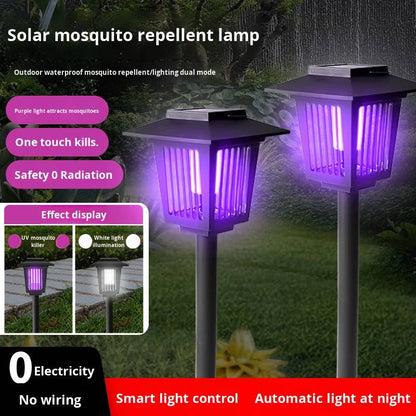 Solar Mosquito Zapper 2 In 1, Outdoor Bug Killer and Garden Yard Light