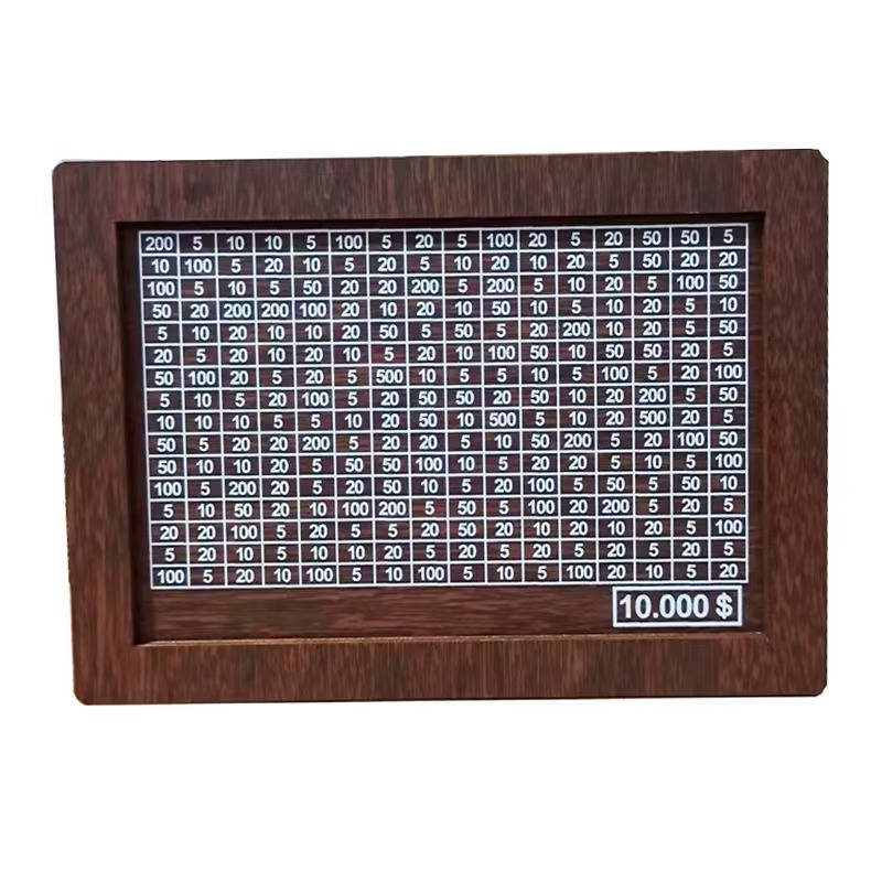 Wooden Money Saving Box, 10000 Savings Challenge Piggy Bank for Kids and Adults