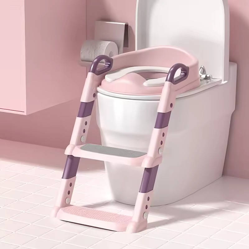 Toddler Potty Training Seat with Step Stool and Adjustable Height