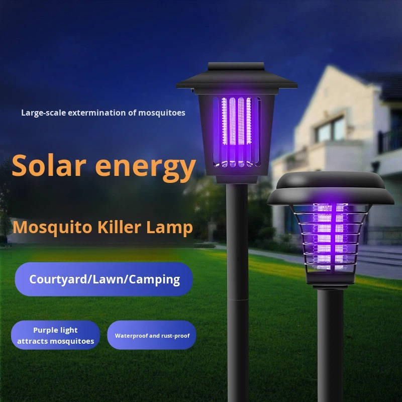 Solar Mosquito Zapper 2 In 1, Outdoor Bug Killer and Garden Yard Light