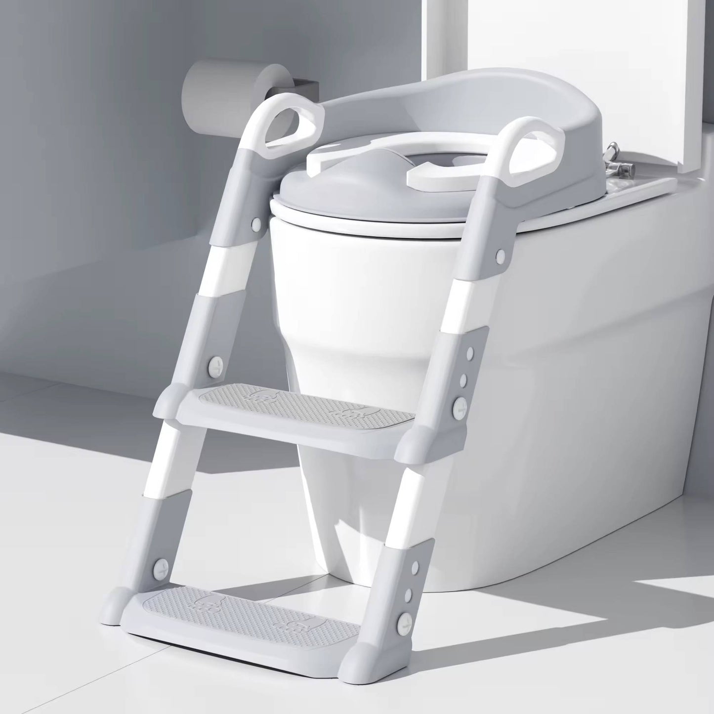 Toddler Potty Training Seat with Step Stool and Adjustable Height