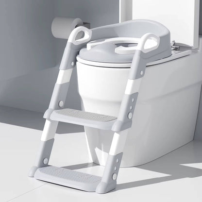 Toddler Potty Training Seat with Step Stool and Adjustable Height