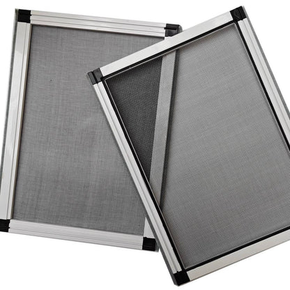Expandable Window Screen Pack of 2, Adjustable Fiberglass Mesh Screen for Windows
