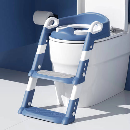 Toddler Potty Training Seat with Step Stool and Adjustable Height