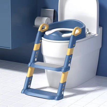 Toddler Potty Training Seat with Step Stool and Adjustable Height